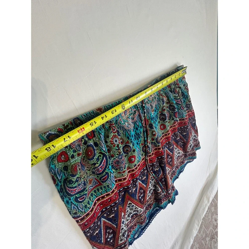 Westport 1962 Womens XL Boho Paisley hippie witchy  Lace Trim Shorts boHo, gypsy